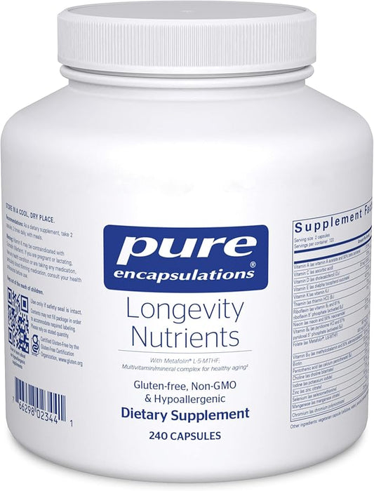 Pure Encapsulations Longevity Nutrients 240 Capsules