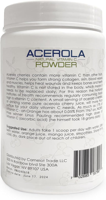 Natural Vitamin C 1 Lb (16 Oz 453 Grams)