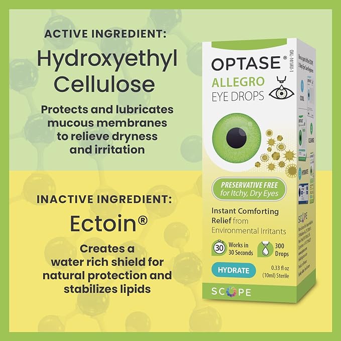 Optase Allegro Eye Drops for Dry Eyes .33 oz, 300 Drops