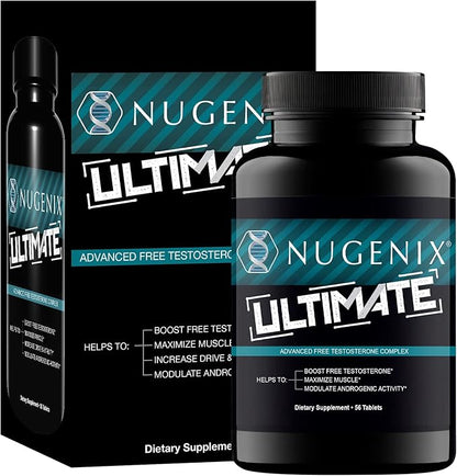 Nugenix Ultimate Free Testosterone Booster Supplement for Men - 56 Count