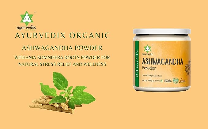 Organic Ashwagandha Root Powder 5.29oz Reusable 100% Raw 3
