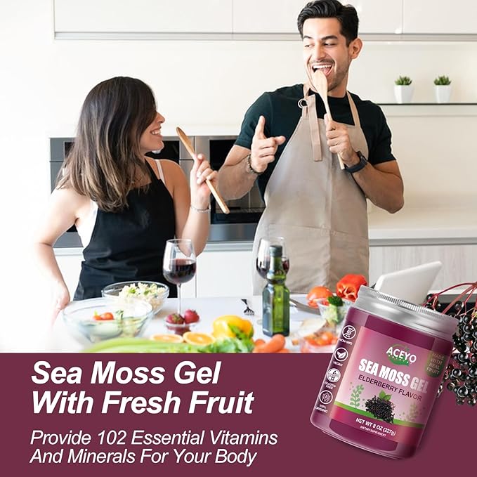 (8 OZ) Sea Moss Gel Organic 102 Vitamins
