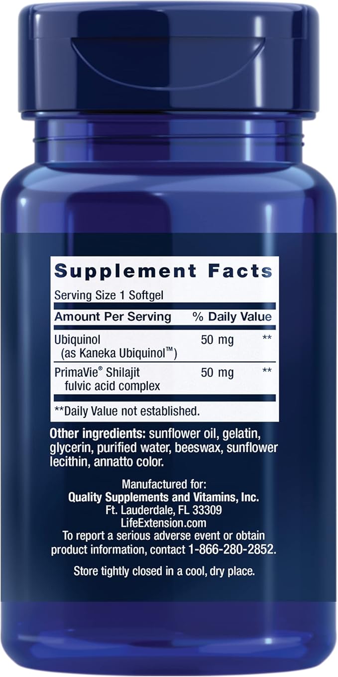 Life Extension Super Ubiquinol CoQ10 50 mg, 100 softgels
