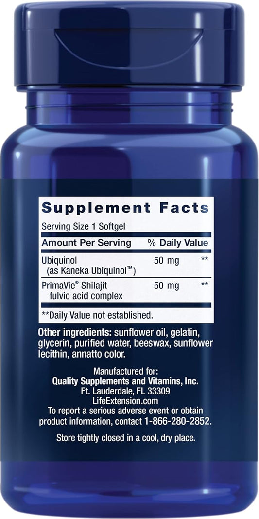 Life Extension Super Ubiquinol CoQ10 50 mg, 100 softgels