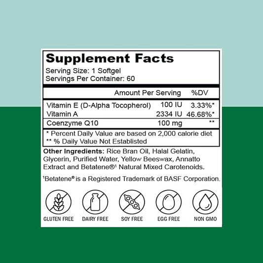 Zaytun CoQ10 Highly Absorbable, Heart Health 60 Mini