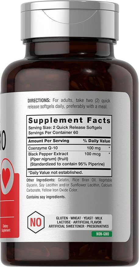 Horbäach CoQ10 100mg Softgels 120 Count