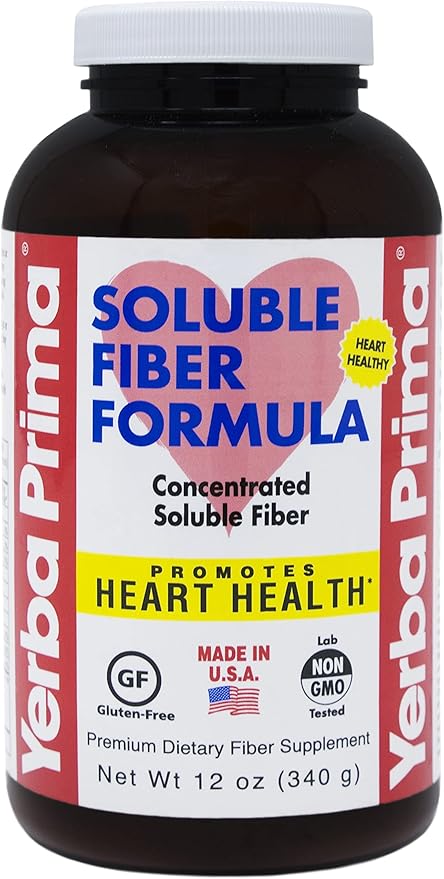Yerba Prima Soluble Fiber Formula Powder, 12 Ounce