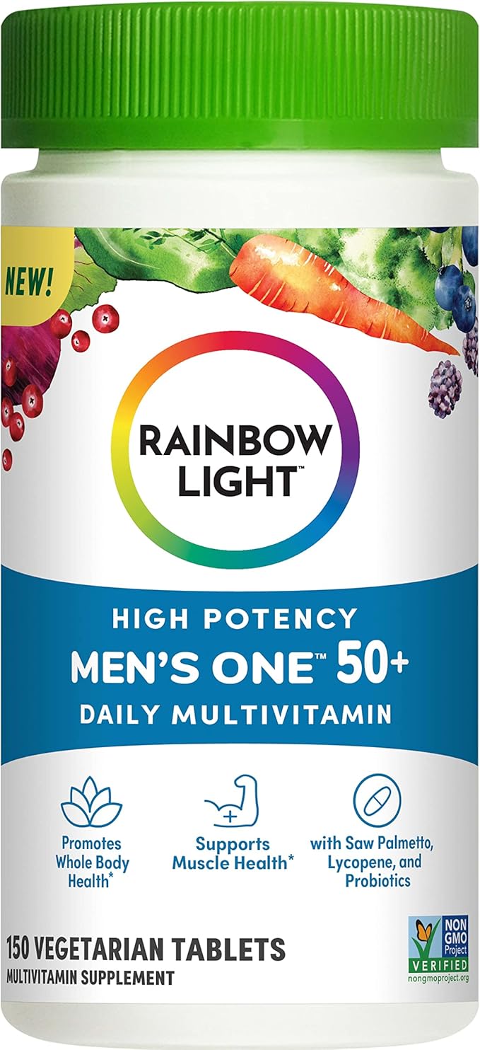 Rainbow Light Multivitamin for Men 50+, 50+ Multivitamin 150 Tablets