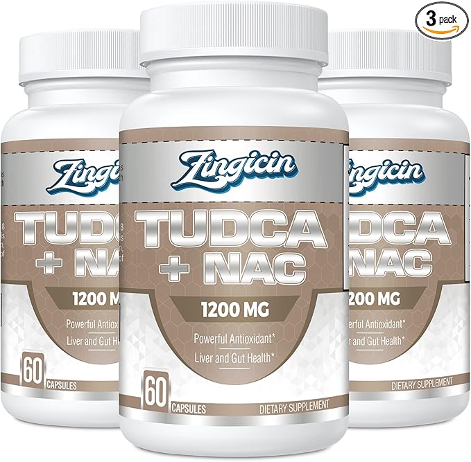 TUDCA with NAC Supplement 1200mg 180 Capsules,Powerful