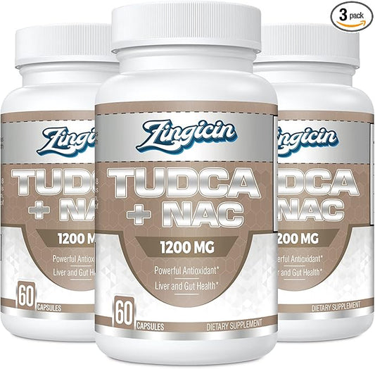 TUDCA with NAC Supplement 1200mg 180 Capsules,Powerful