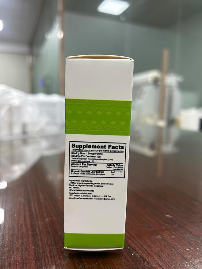 Healpark Soursop Bitters Liquid Graviola Leaf Extract 98% Absorption-1 Absorption-1 Fl