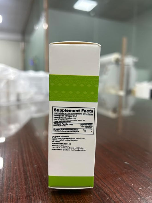 Healpark Soursop Bitters Liquid Graviola Leaf Extract 98% Absorption-1 Absorption-1 Fl