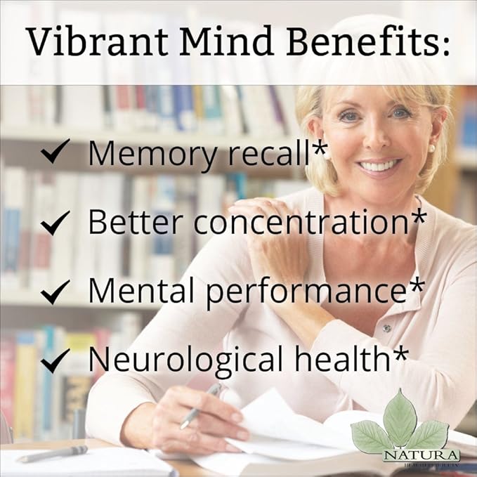 Natura Health Products Vibrant Mind (90 Capsules)