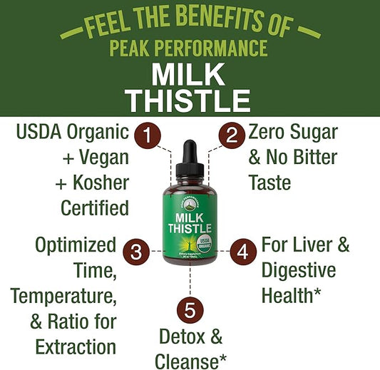 USDA Organic Milk Thistle Extract Vegan