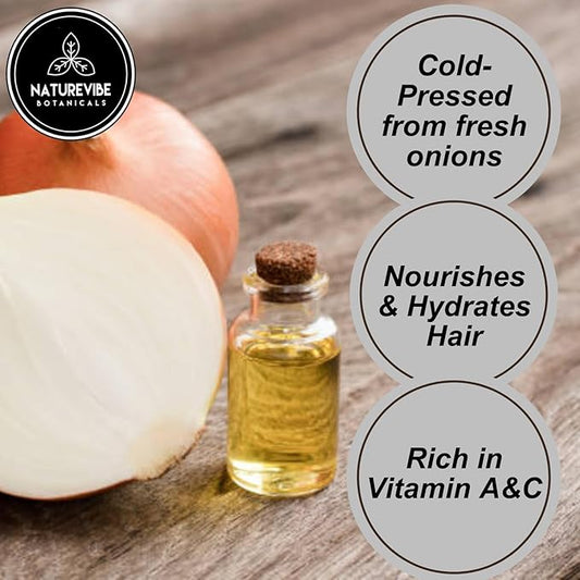 Naturevibe Botanicals Onion Oil 32 Ounces 100% Pure