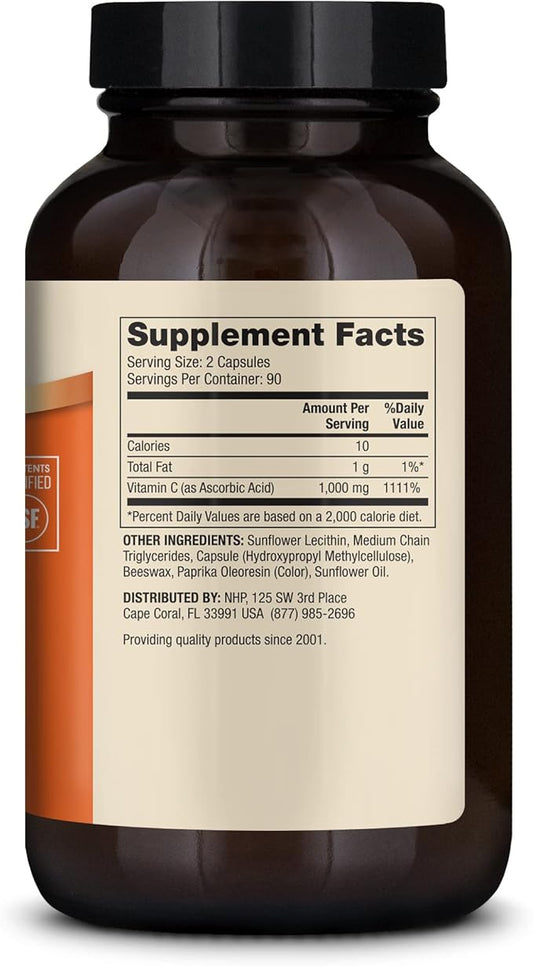 Dr. Mercola Liposomal Vitamin C, 1,000 90 Servings (180 Capsules),
