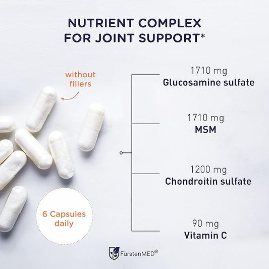 FürstenMED® Glucosamine Chondroitin MSM Supplement 180 Capsules