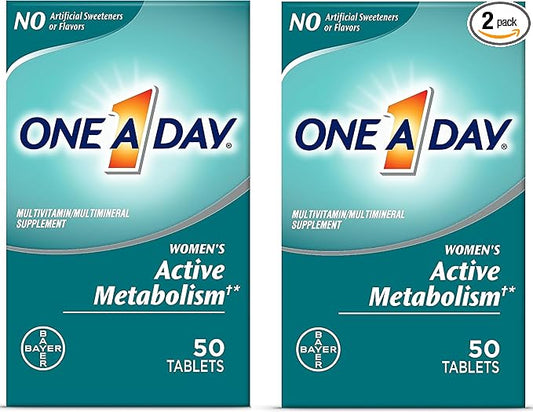 ONE A DAY Women’s Active Metabolism 50 Count 2)