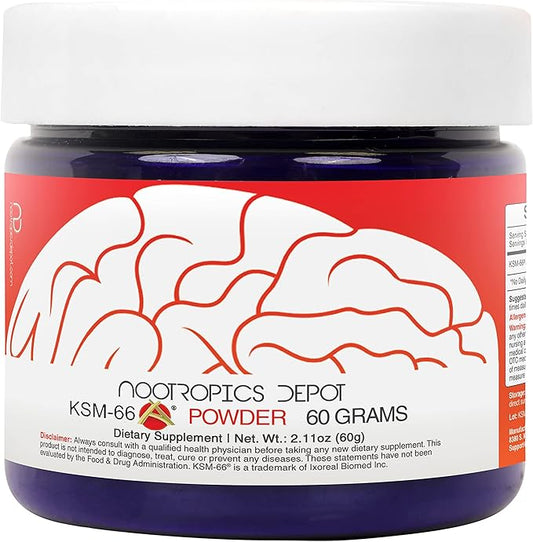 Nootropics Depot KSM-66 Ashwagandha Powder 60 Grams