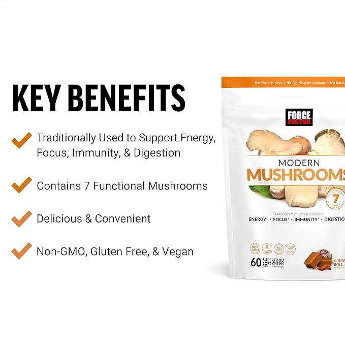 Force Factor Smarter Greens Superfood Chews,