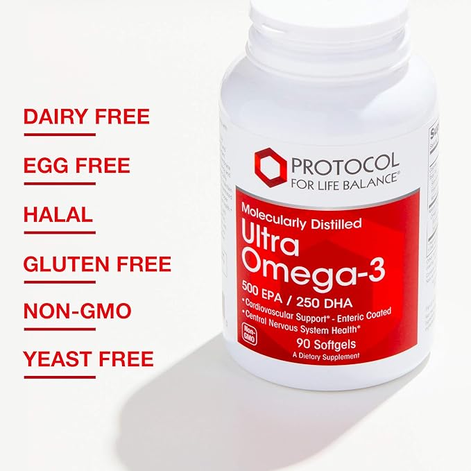 Protocol Ultra Omega-3-500mg EPA & 250mg DHA 90 Softgels