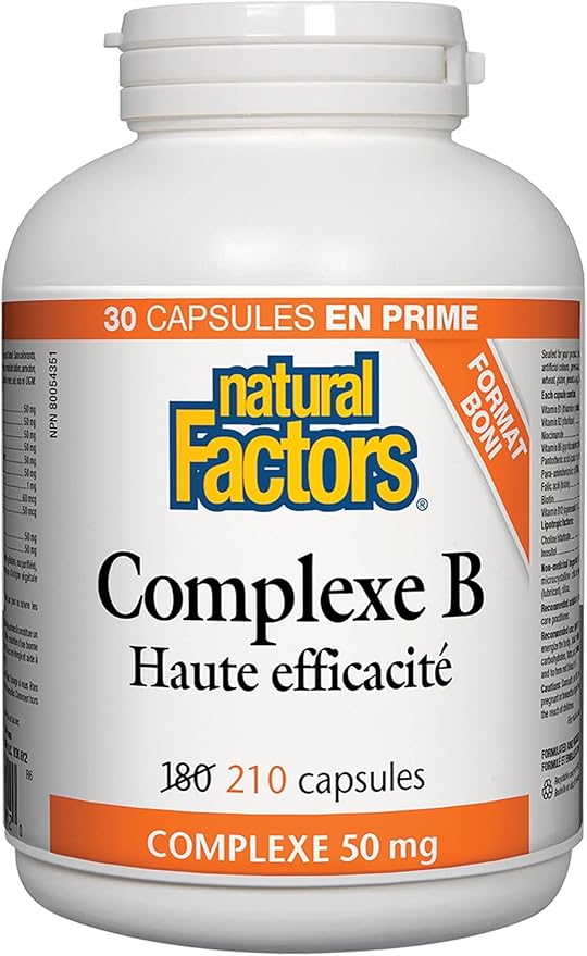 Natural Factors Hi Potency B Complex, 210 CT