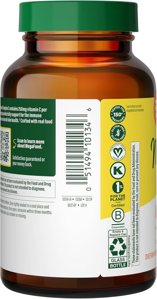 MegaFood Complex C 250 mg, 90 Tablets, 90 Servings