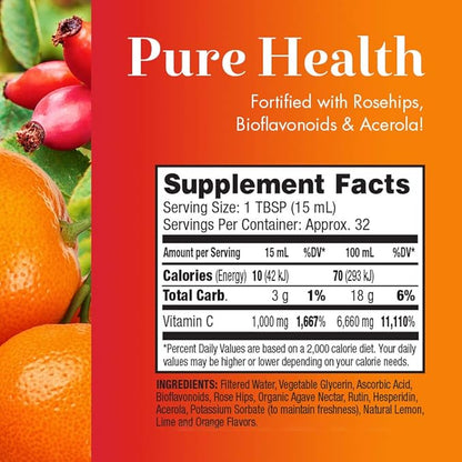 Dynamic HealthLiquid Vitamin C, 1000 mg, 16-Ounce Bottles