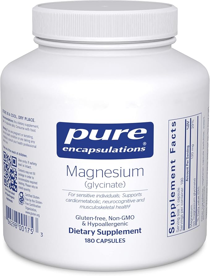 Pure Encapsulations Magnesium (Glycinate) 180 Capsules