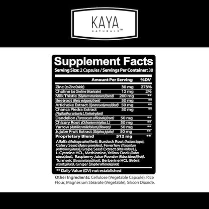 Kaya Naturals Liver Cleanse Detox & Repair 60 Count