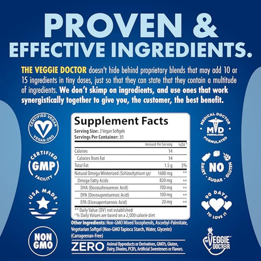 Vegan Omega 3 Supplement 3 Fish 3 Fatty