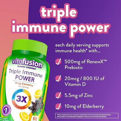 Vitafusion Probiotic Gummy Supplements, 70 Count 60ct Bundle