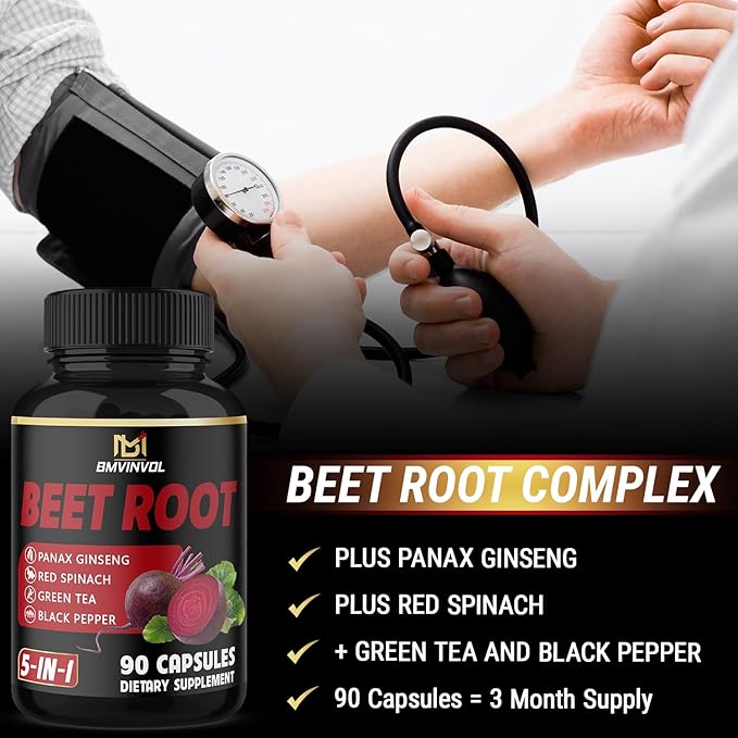 BMVINVOL Beet Root Capsules 90 Count 3 Month