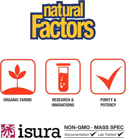 Natural Factors, Glucosamine Sulfate, Supports Healthy 180 Capsules