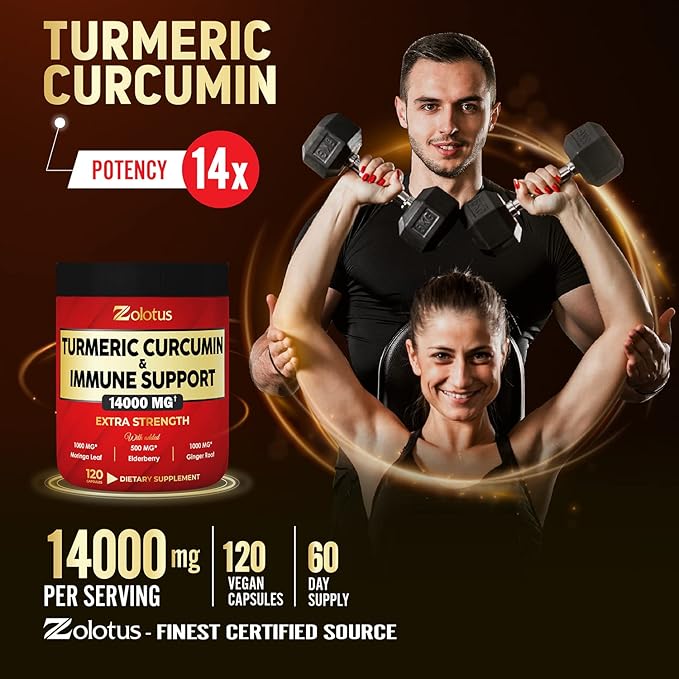 Turmeric Curcumin & Immune Support, 95% 14000mg, with