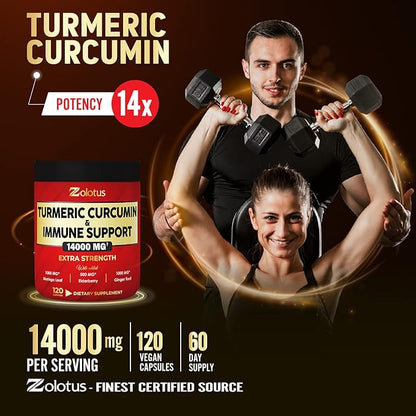 Turmeric Curcumin & Immune Support, 95% 14000mg, with