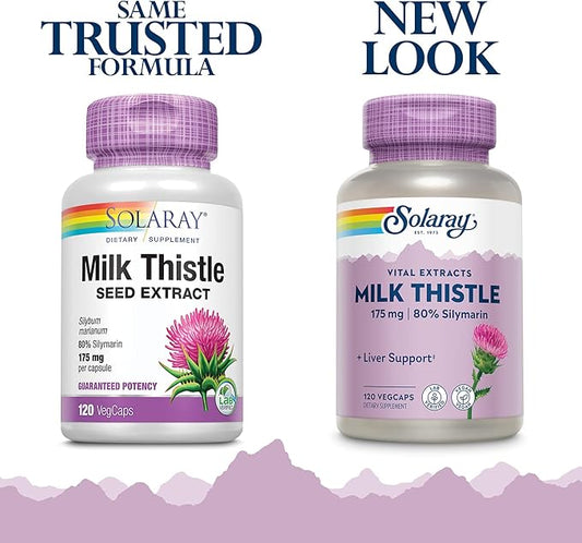 SOLARAY Milk Thistle Seed Extract 175mg 120 VegCaps