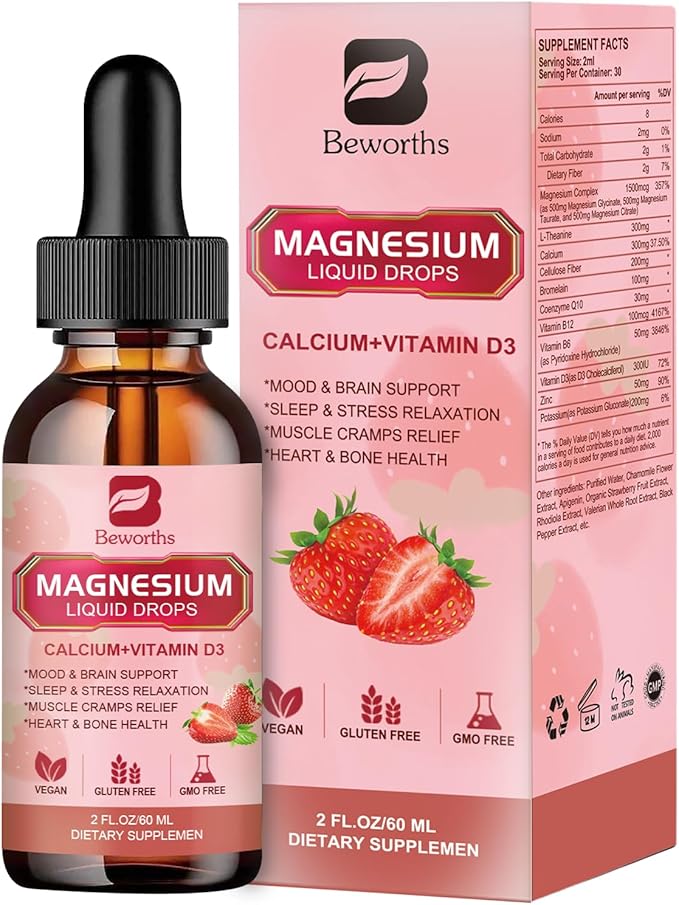 Magnesium Liquid Drop, Magnesium Glycinate Supplement