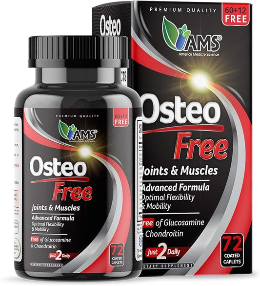 America Medic & Science Osteo Free (72 caplets) D3, &