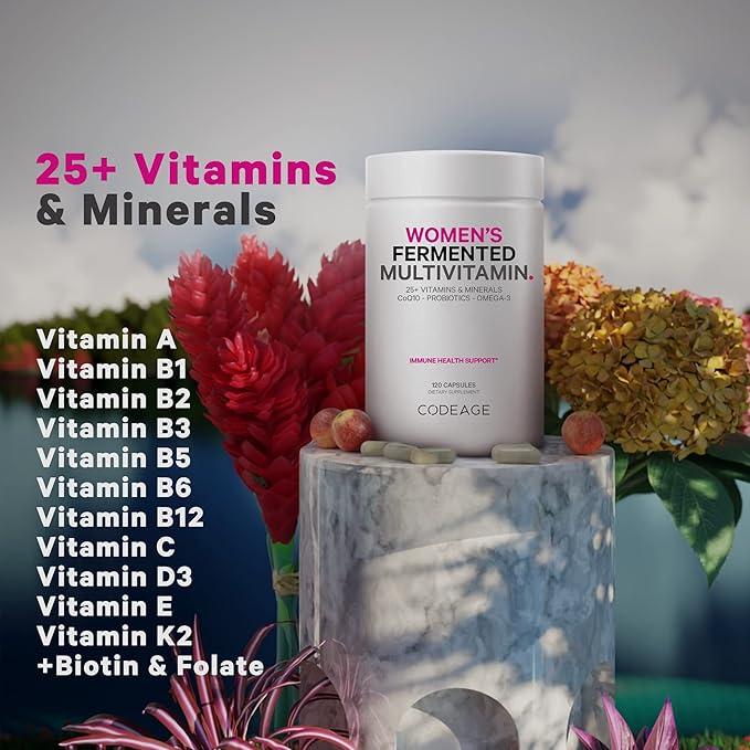 Codeage Women’s Daily Multivitamin, 25+ Vitamins 3, Zinc 2 Pack