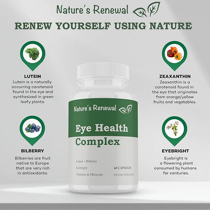 Nature's Renewal Eye Health Complex Supplement 60 Capsules