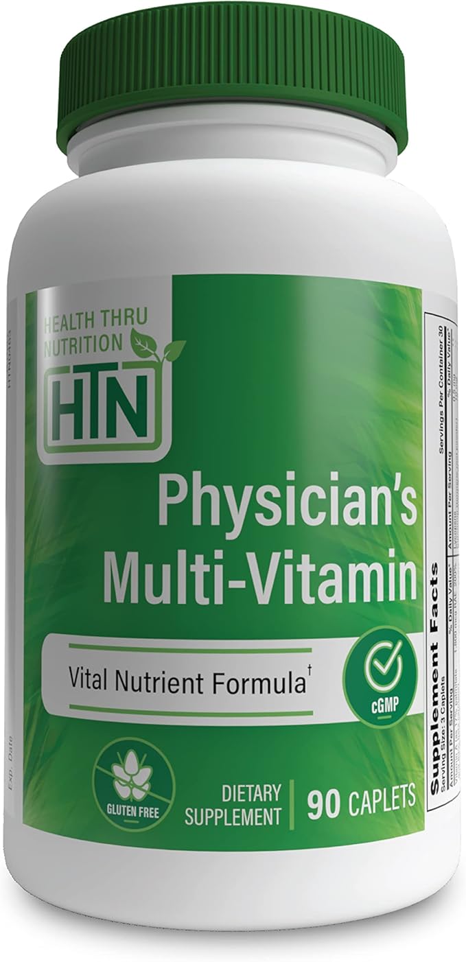 Health Thru Nutrition Physician's Multi-Vitamin Complex 60 Plus CoQ-10, Glutathione, 90)