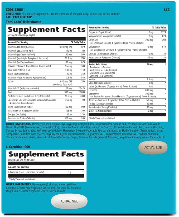 GNC Total Lean Total Lean Burn & Define VitaPak | 30 Servings