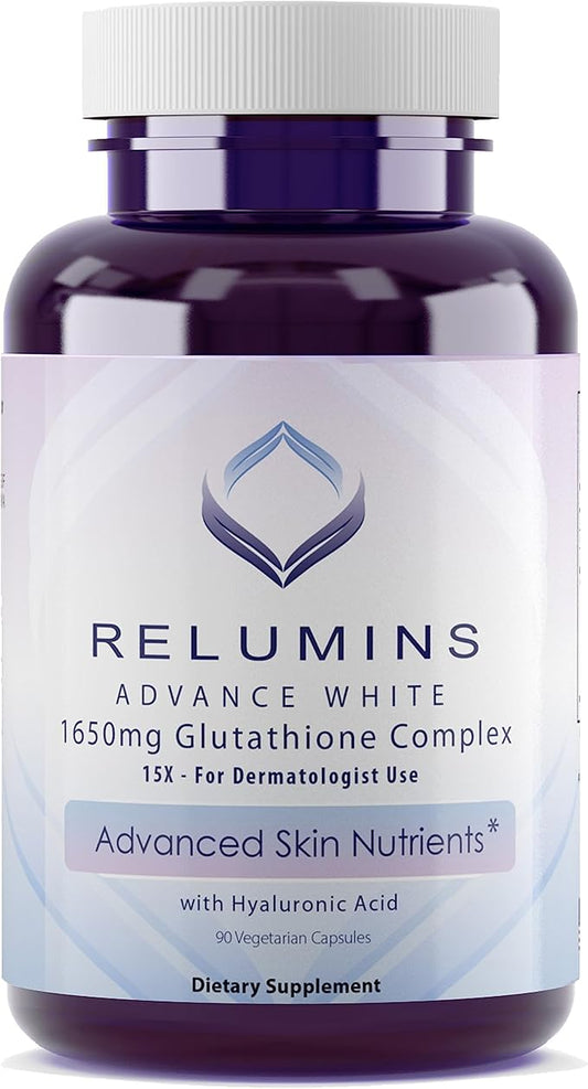Relumins Glutathione Supplement 1650mg Reduced 90 Veggie