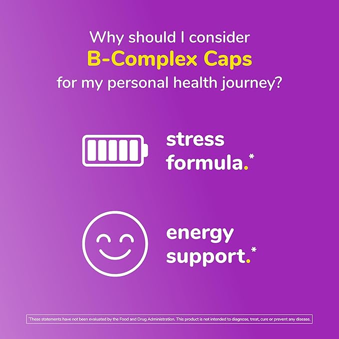 Twinlab Stress B-Complex Caps 1000 mg B12 and B6-100 Capsules