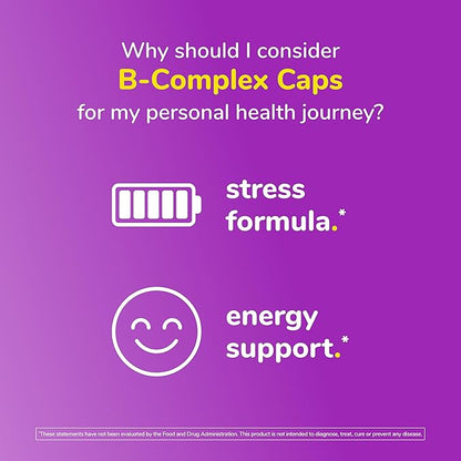 Twinlab Stress B-Complex Caps 1000 mg B12 and B6-100 Capsules