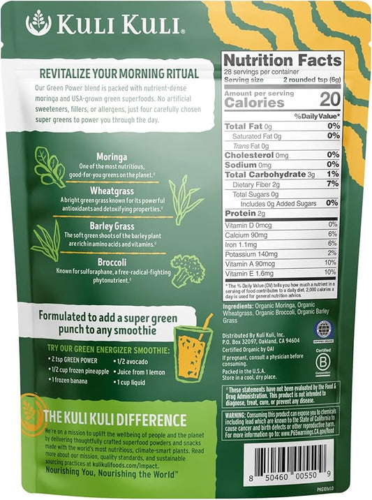 Kuli Kuli Green Power [6 oz] 100% Plant