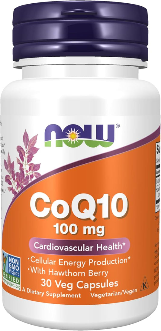 NOW Supplements, CoQ10 100 mg 30 Veg
