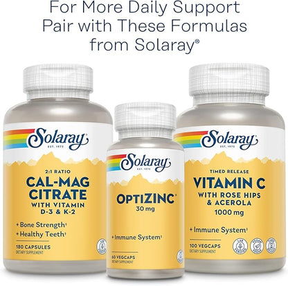 SOLARAY Vitamin B-Complex 100 mg, Healthy 100 VegCaps (100 Count)