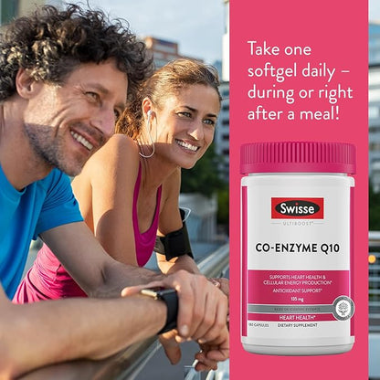 Swisse CoQ10 Supplement Co-Enzyme Q10 Q10 Supports CQ10 Antioxidant 10 Supplement 135 mg 180 Mini